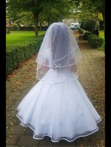 communion dress balero and veil