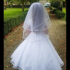 communion dress balero and veil