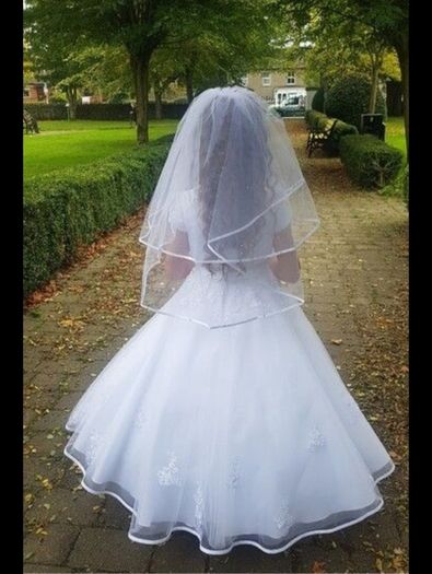 communion dress balero and veil