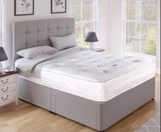 bed with mattress