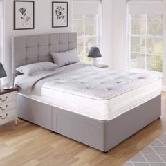 bed with mattress