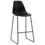 3 Piece Bar Set Plastic Black Image 6