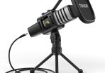 Condenser Computer PC Mic with Tripod Stand, Pop Filter, Shock Mount for Gaming, Streaming, Podcasting, YouTube, Skype, Twitch, Discord, Compatible with Laptop Desktop