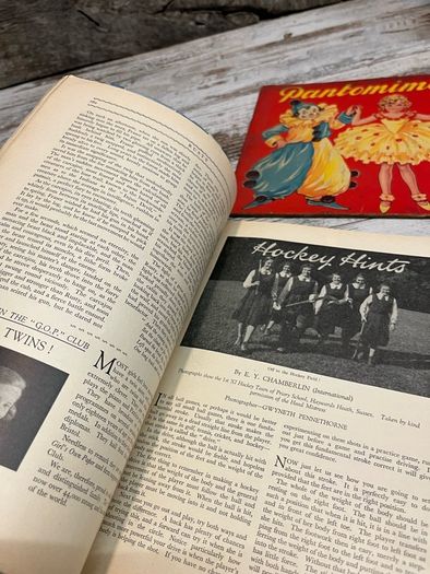 vintage book magazine