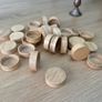 24 Silver Aluminum or bamboo Lid Glass Spice Jars never been used Image 4