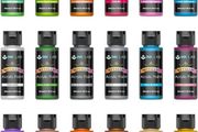 Metallic Acrylic Paint Set 18 Colors Non Toxic Metallic Paints for Artists Beginners Painting on Rocks Crafts Canvas Fabric Wood, Rich Pigment &amp; No Fading, 60ml/Bottle (FREE POSTAGE)