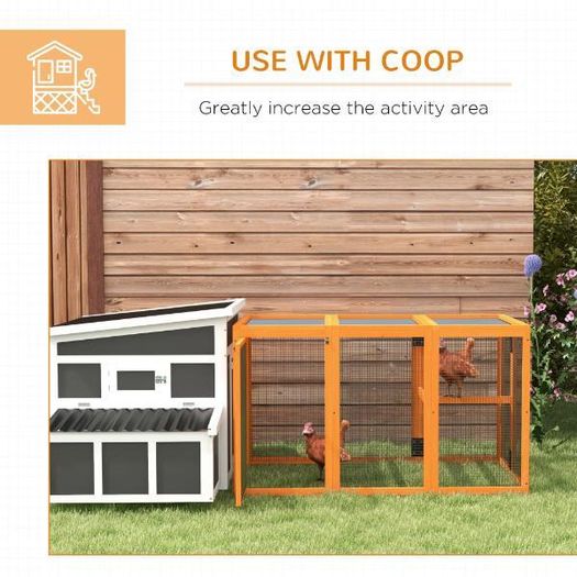 Wooden Chicken Coop & Run