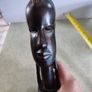Vintage African Maasai Carved Ebony Wood Head Sculpture Africa Masai Image 7