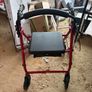 Drive DeVilbiss 4-Wheel Rollator Walker with Seat & Storage Image 4