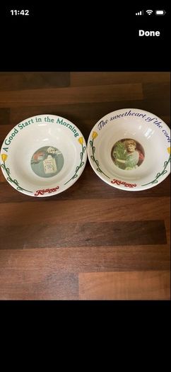 Vintage Kelloggs Bowls