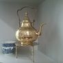 Brass Teapot on Trivet Image 3