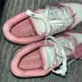 womens Barbie pink off white trainers Image 6