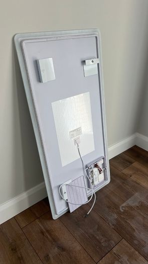 Rectangular Heated Bathroom Mirror with Led Lights 1200 x 600