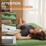 Single Inflatable Mattress, Single Air Bed for Home with Built-in Electric Pump, Blow Up Mattress in 3 Mins Self-Inflation/Deflation, Flocked Surface Guest Airbed for Portable Guest Bet Image 4