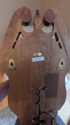 Vintage Style Wooden Wall Clock and Telephone