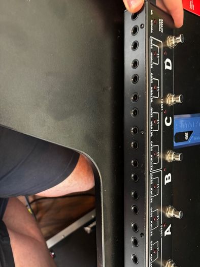 Harley Benton FXL8 Pro footswitch with midi & Amp switching