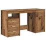 Desk with Cabinet Old Wood Engineered Wood Image 3