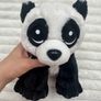 Protected Pals approx. 12 Panda Bear  Plush Moose Used Damaged nose Please see pictures Image 2