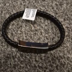 Leather Bracelt USB Lead x 2