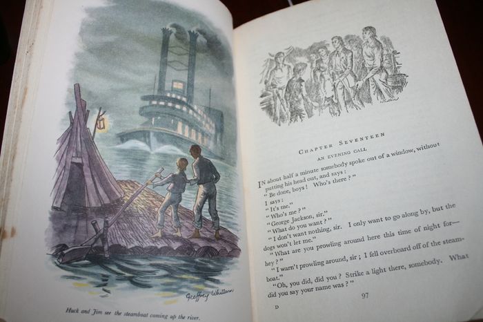 Mark Twain Huckleberry Finn 1958 hardback