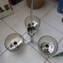 Antique G Sciolari lustre 3 arm ceiling and wall lights 1960s Image 3