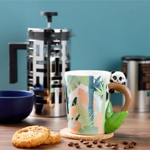 Pandarama Panda Ceramic Shaped Handle Mug