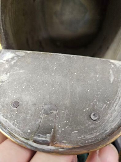 victorian brass watering can