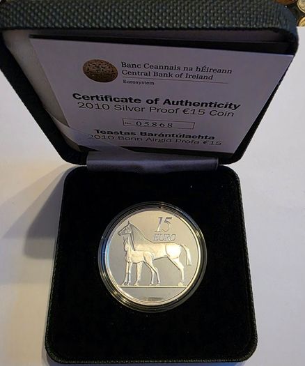 2010 irish silver 15 euro coin
