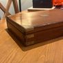 Antique Oak & Brass Box WW1 Connection Image 4