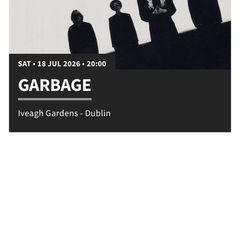 Garbage tickets Iveagh Gardens 18th July