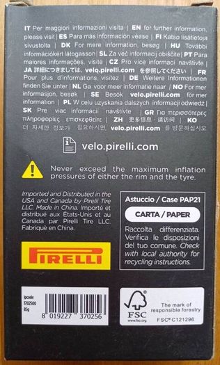 Roadtube Inner Tube Pirelli