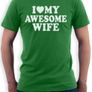 I Love My Awesome Wife T-shirt Tee Top Shirt Image 5
