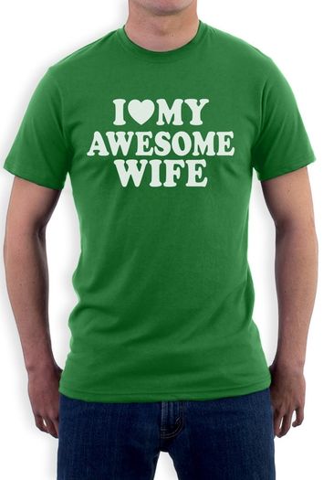 I Love My Awesome Wife T-shirt Tee Top Shirt