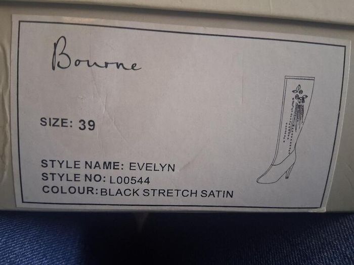 Bourne Knee High Satin Stretch Boots