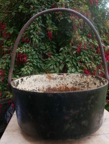 Antique Copper Pot or Planter