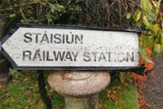 Old Irish Railway Station Sign