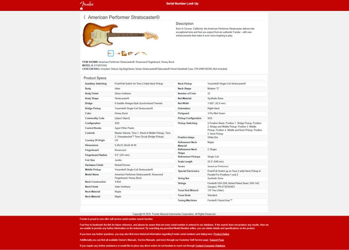USA Fender Guitar , Stratocaster American Preformer Series