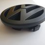 VW Golf Mk5 125mm full Matt Black Grill Badge Emblem bonnet GTI TDI Image 3