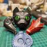 leather cat pouch Image 2