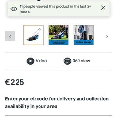 electric lawnmower Mcallister