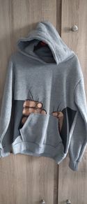hoodie with print fits s SM small m new