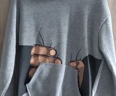hoodie with print fits s SM small m new