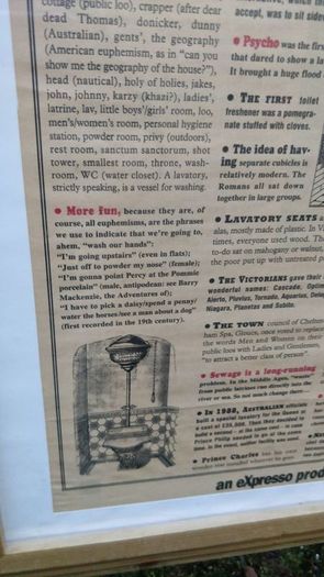 Entertaining Restroom Notice