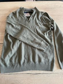 Green fat face jumper size medium
