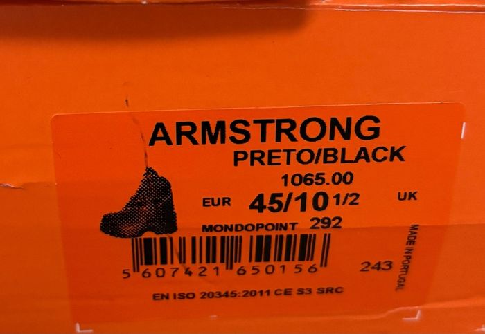 No Risk Work Boots Size 10.5