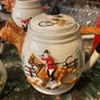 vintage Portland Pottery Fox Hunting Scene set free postage Image 2