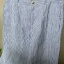 linen wide leg trousers Mango blue stripes linen rich blend size 40 new Image 3