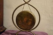 Antique Brass Tabletop Gong