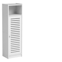 Waterproof Bathroom Cabinets, Storage Accessories Floor Standing Cabinet for Bathroom,Furniture for Bedroom Kitchen Hallway,Storage Cupboard Unit with Daily use Layer 80x20x24cm