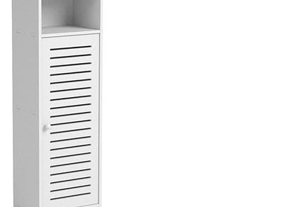 Waterproof Bathroom Cabinets, Storage Accessories Floor Standing Cabinet for Bathroom,Furniture for Bedroom Kitchen Hallway,Storage Cupboard Unit with Daily use Layer 80x20x24cm